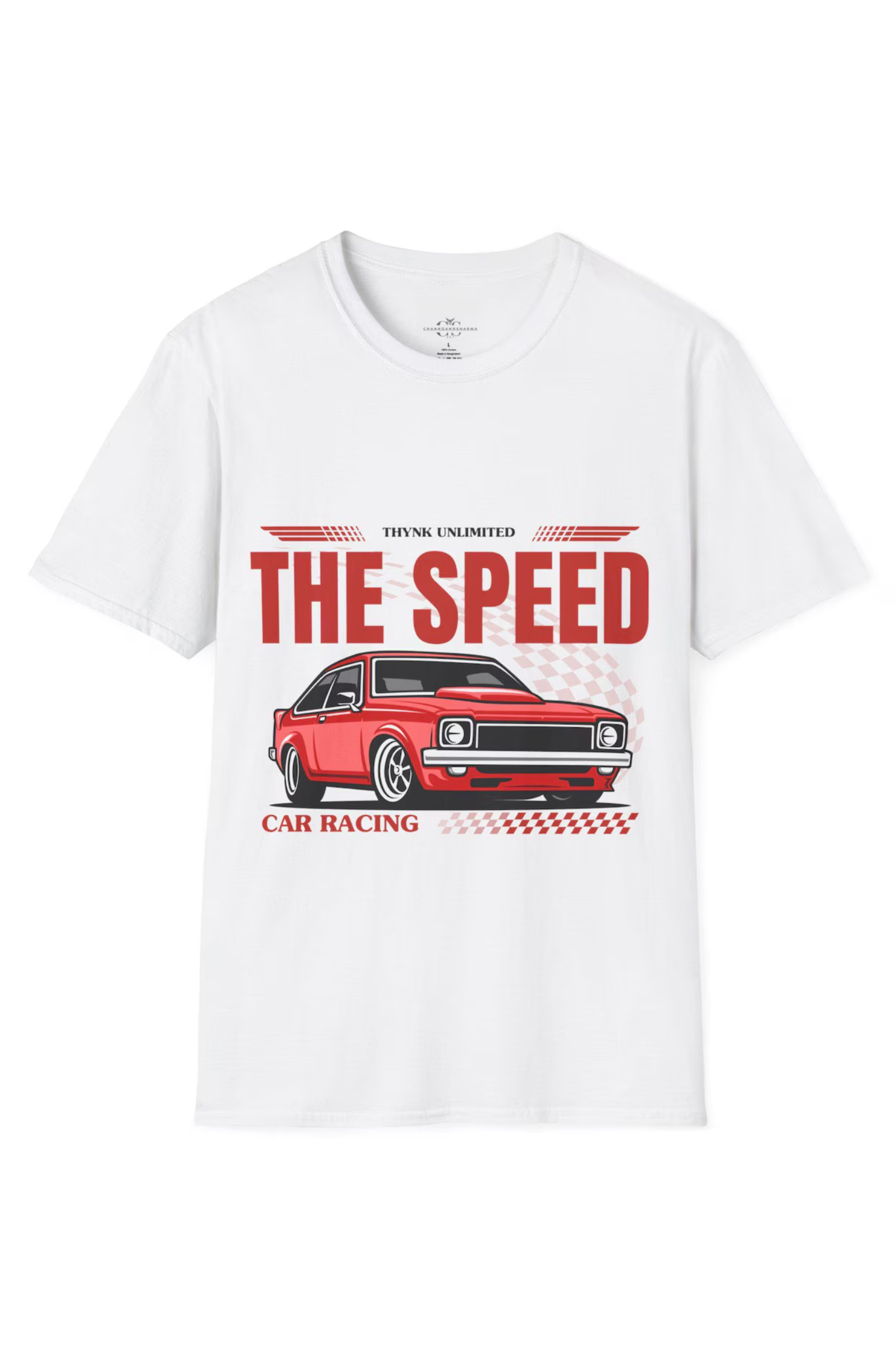 Racing Lover's Unisex Softstyle T-Shirt, Car Racing Tee, Motorsport Apparel, Gift for Car Enthusiasts, Vintage Speed Design - Image 2